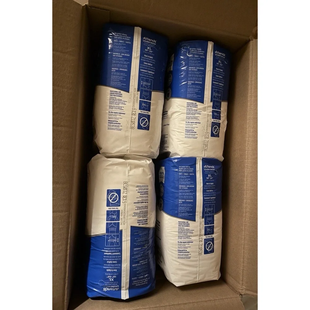 Attends Incontinence Pants Extra Heavy Absorbency XL 58